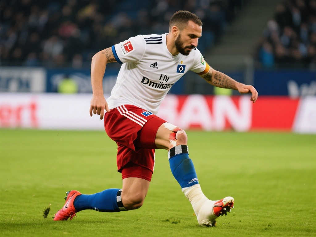 官方：汉堡核心中卫脚踝与膝盖韧带双重撕裂，伤情严重